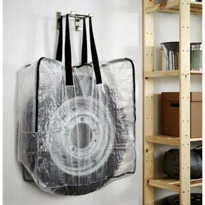 Ikea Dimpa Huge Storage bag, clear 25 ½x8 ¾x25 ½  Ships Fast